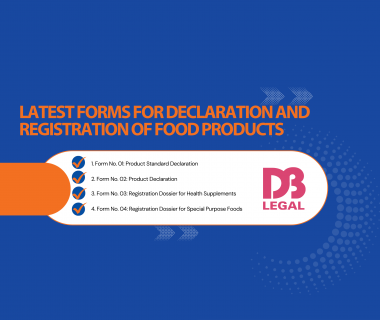 LATEST FORMS FOR DECLARATION AND REGISTRATION OF FOOD PRODUCTS