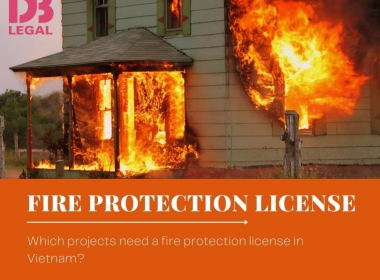 Which projects need a fire protection license in Vietnam?