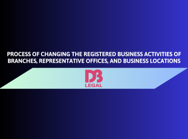 PROCESS OF CHANGING THE REGISTERED BUSINESS ACTIVITIES OF BRANCHES, REPRESENTATIVE OFFICES, AND BUSINESS LOCATIONS