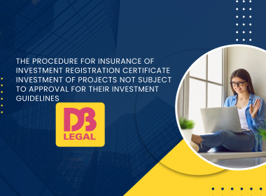 THE PROCEDURE FOR INSURANCE OF INVESTMENT REGISTRATION CERTIFICATE INVESTMENT OF PROJECTS NOT SUBJECT TO APPROVAL FOR THEIR INVESTMENT GUIDELINES