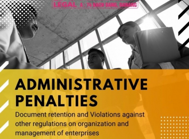 Document retention and Violations against other regulations on organization and management of enterprises