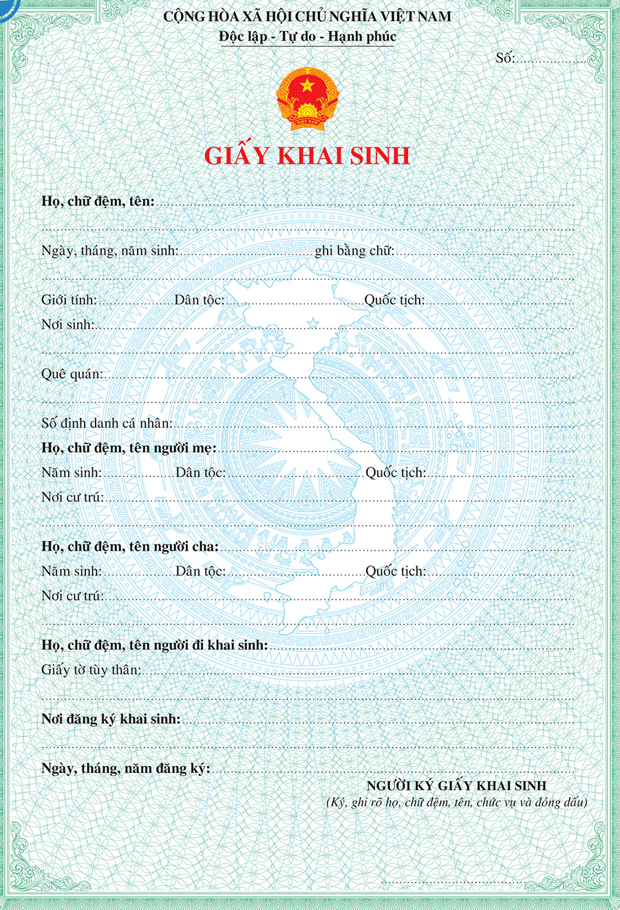 Birth Registration Certificate in Vietnam